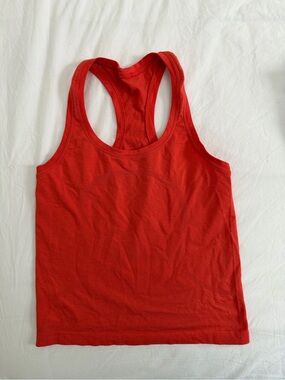 LULULEMON Women’s Red Racerback Tank Top SIZE 4 CROPPED